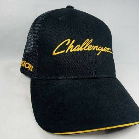 Trucker Cap Hat Industrial Challenger BLK/Yellow - Picture 10 of 12